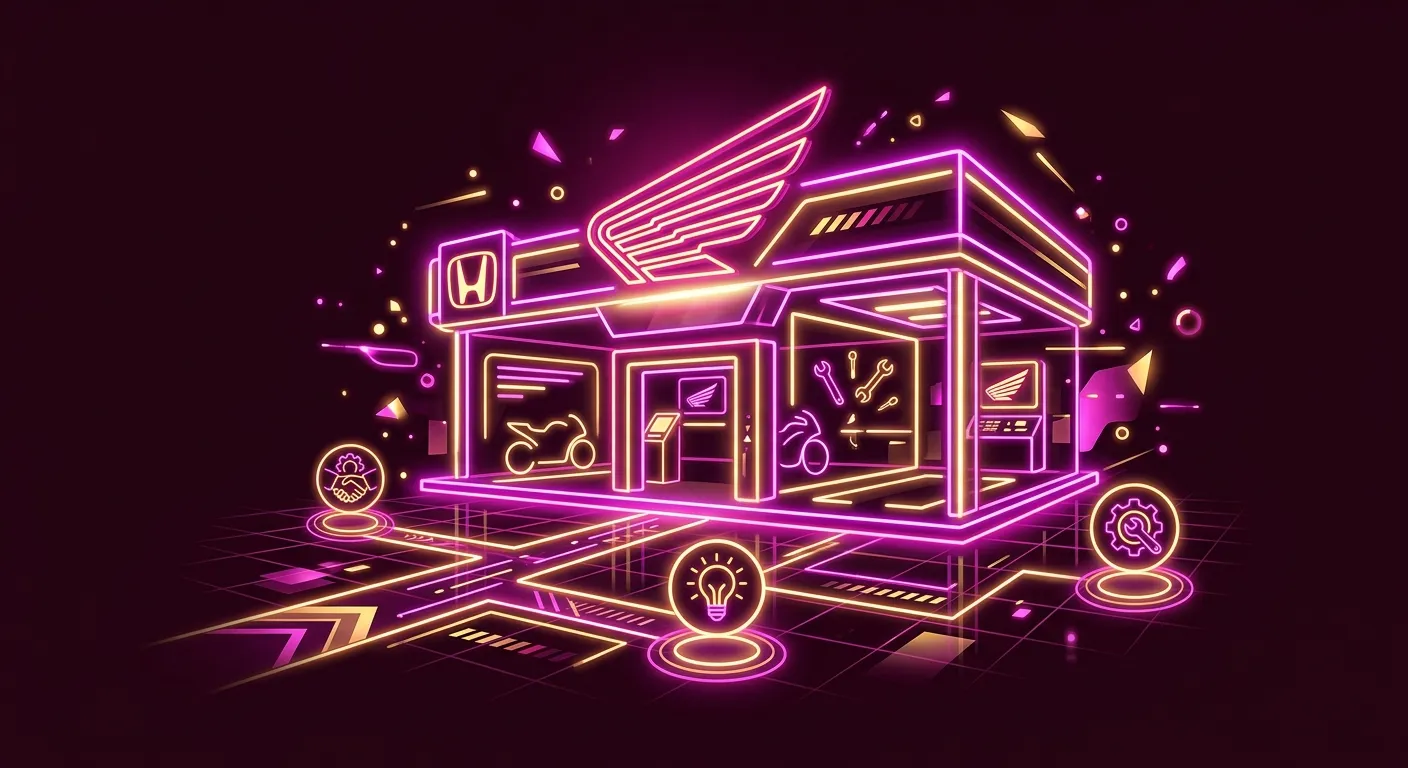 Ilustrasi standarisasi dealer resmi honda dan filosofi pelayanan